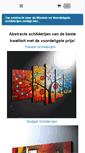 Mobile Screenshot of abstracte-schilderijen.eu