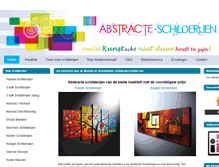 Tablet Screenshot of abstracte-schilderijen.eu